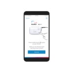 Imagen de un teléfono con la aplicación myAir abierta.