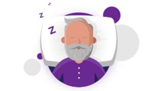 Icono de persona durmiendo 